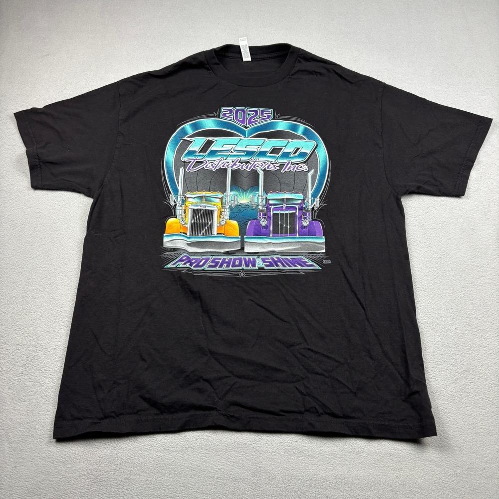 American Apparel Lesco Distributors 2025 Pro Show N Shine Truck Graphic Tee XL